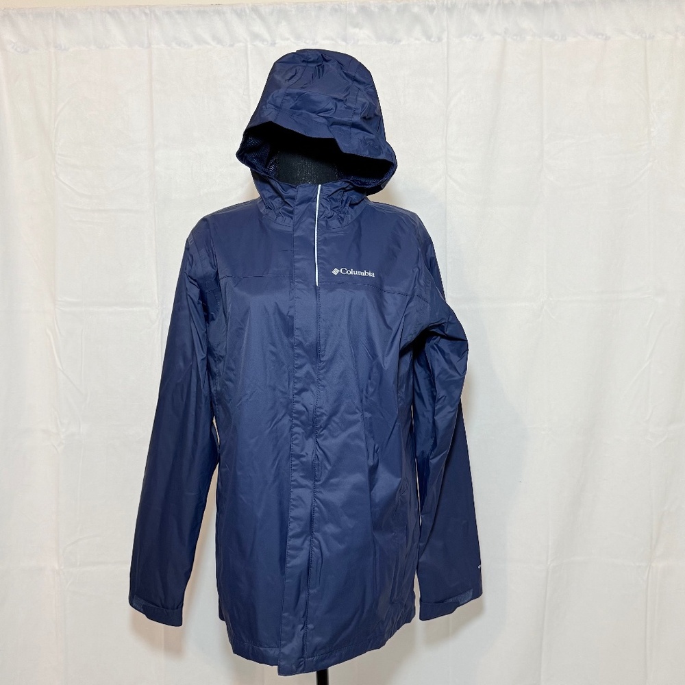 PRE-OWNED Boys Blue Columbia Rain Jacket